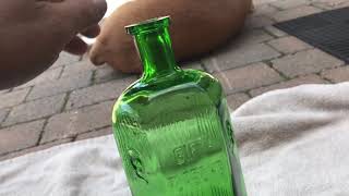 Kh-89 very rare antique German skull & crossbones old poison bottle from my collection