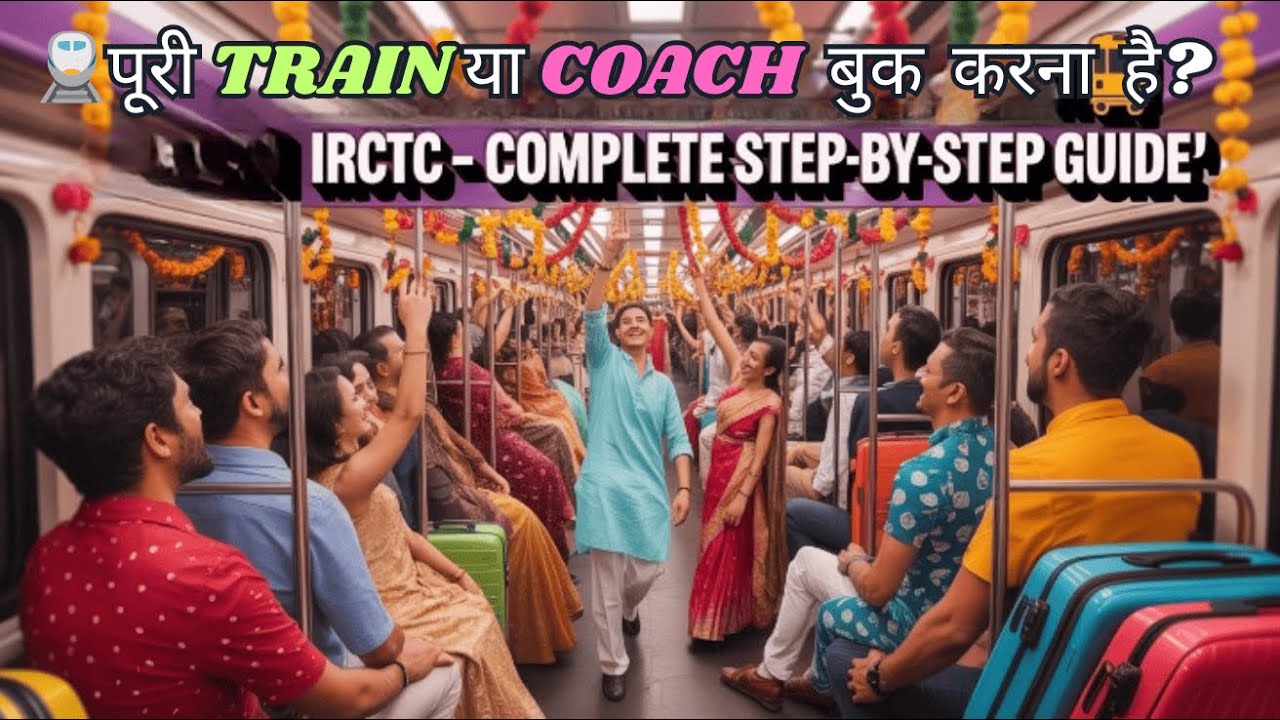 🚆पूरी Train या Coach बुक करना है? IRCTC – Complete Step-by-Step Guide