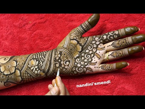 Bridal mehndi 2026/ Dulahan mehandi very easy & beautiful/ lastest mehendi for front hand
