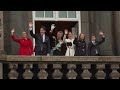 King Frederik X appears on balcony after taking the throne