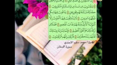 تلاوة مختارة من صلاة العشاء في جامع القبلتين   ١٣-٢-١٤٤٢ من سورة الدخان الشيخ محمد سليم الأحمدي