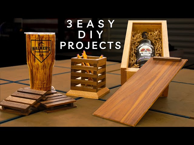 4 Easy DIY Woodworking Gift Projects!!! 