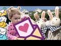 Comedy Pretend Play With A LOT OF Rabbits - Outdoor Playground For Kids