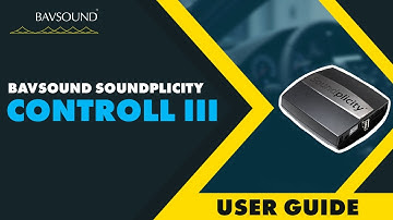 BAVSOUND - SOUNDPLICITY CONTROL III - User Guide
