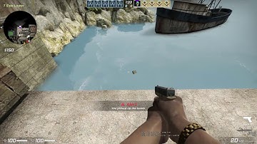 Cool bomb safety trick in de_seaside csgo