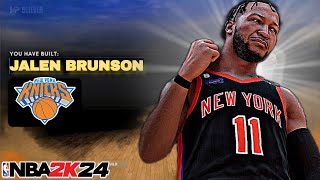 NBA 2K24 NEXT GEN JALEN BRUNSON BUILD! THIS POINT GUARD BUILD IS *UNGUARDABLE* ON NBA 2K24 NEXT GEN!