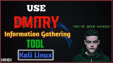 How To Use Dmitry Tool in Kali Linux | Passive Information Gathering | Footprinting | in HINDI