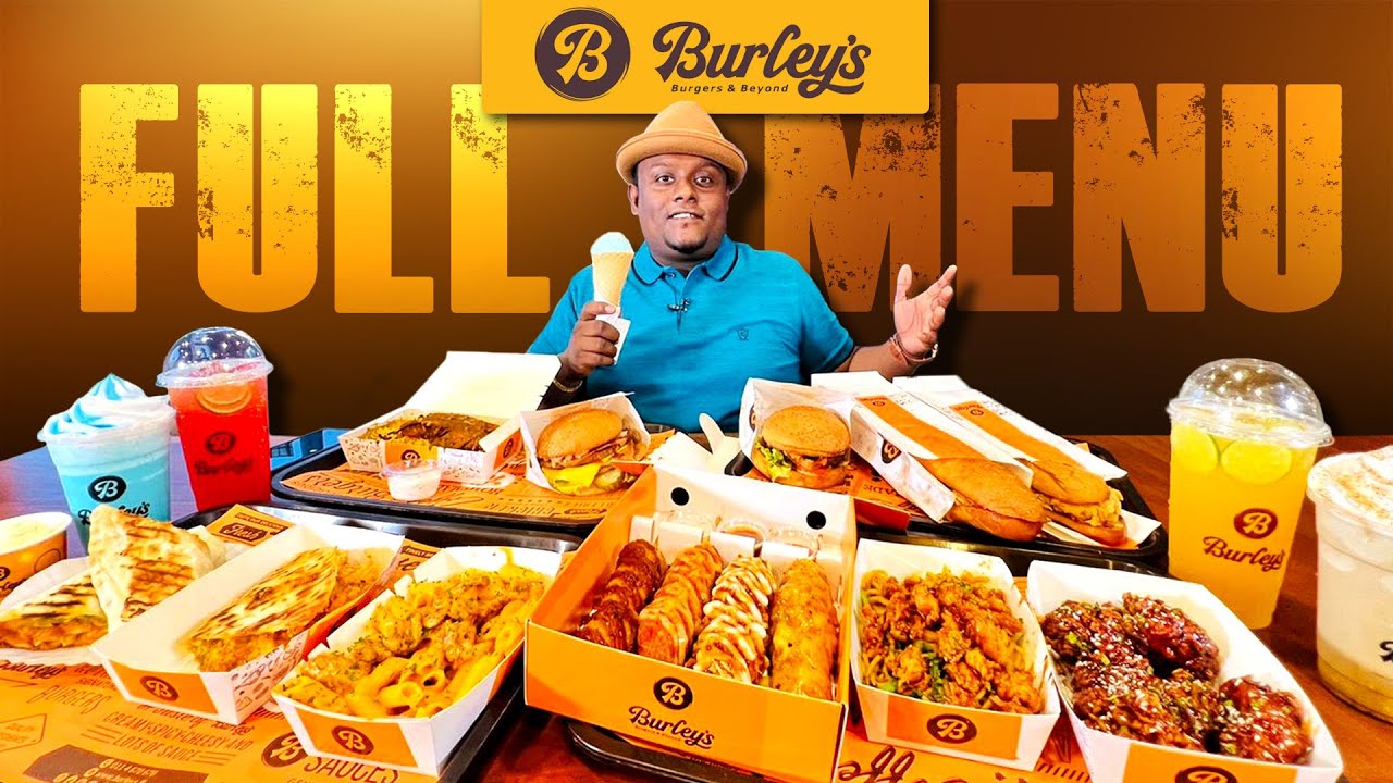 BURLEY'S FULL MENU! 100 අපේම Fast Food Restaurant එකක් Bombofoods