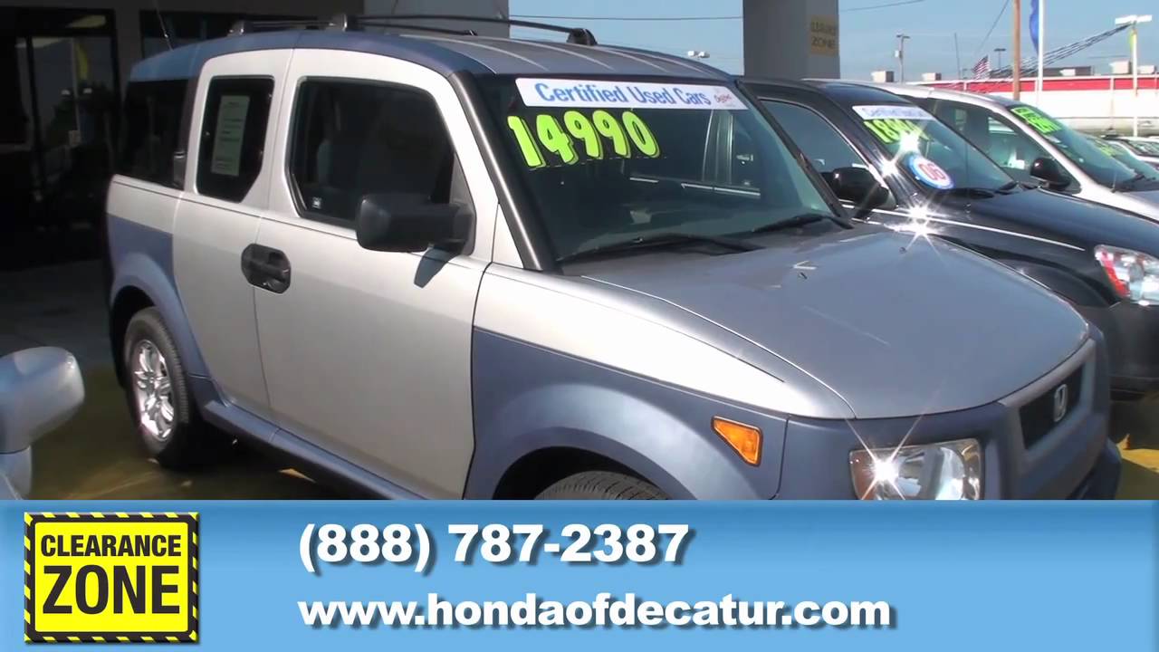 Honda of Decatur Clearance Zone Aug 31.mov YouTube