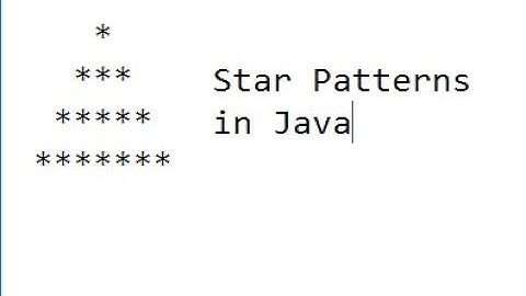 15.Star Pyramid Using nested for loop in Java