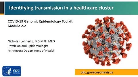 Module 2.2 - Healthcare cluster transmission