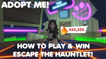 HOW to play and WIN ESCAPE THE HAUNTLET in Adopt me!