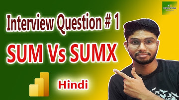 SUM vs SUMX in Power BI DAX Function | Difference Between sum and sumx in Hindi