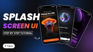 AI Splash Screen UI Design in Figma | Step-by-Step Tutorial screenshot 2