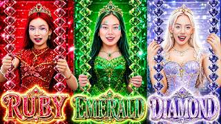Emerald Vs Ruby Vs Diamond Mermaid In Jail!