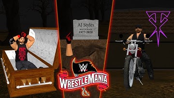 The Undertaker buries AJ Styles in a Boneyard Match!- WrestleMania 36 in WR3D 20 V5