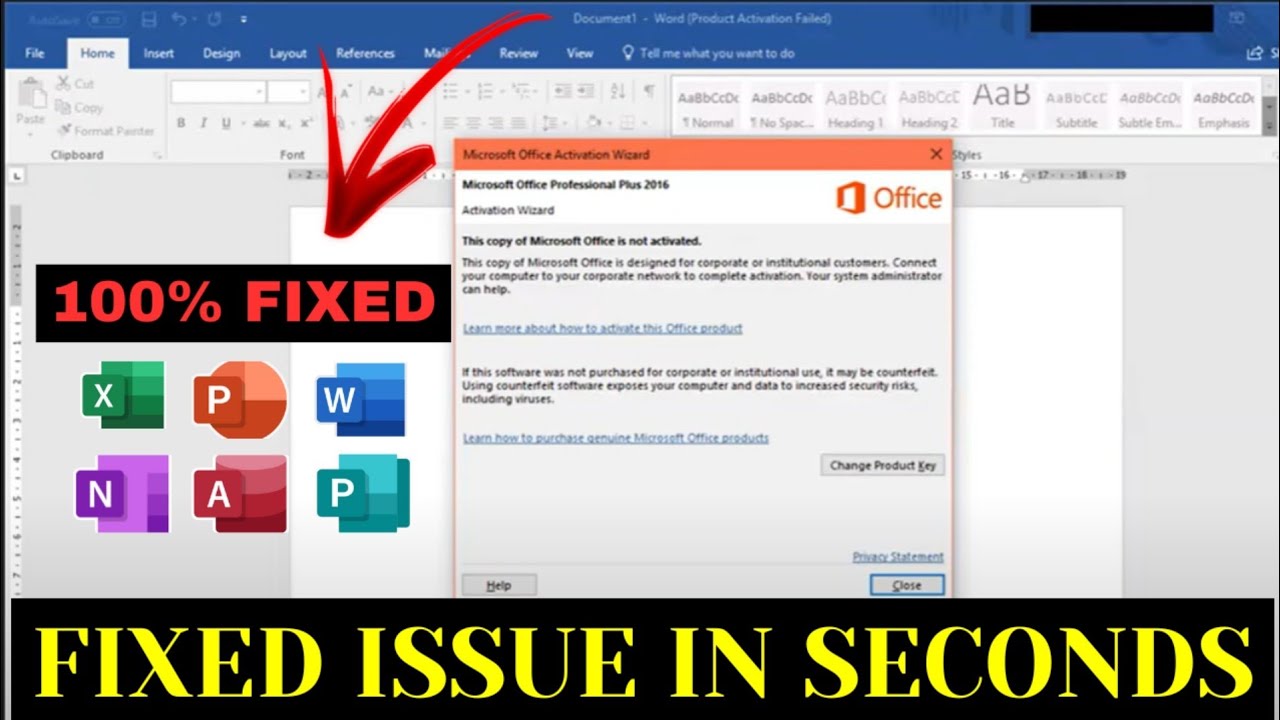 Solve Microsoft Office Activation Problem (2025) Quick & Easy