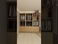 This wardrobe design is so convenient and practical! #HomeRenovation #Whole house customization