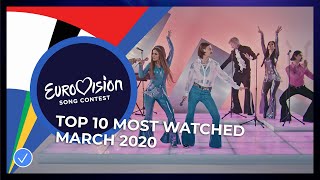 TOP 10: Most watched in March 2020 - Eurovision Song Contest
