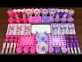 PINK vs PURPLE KUROMI I Mixing random into Glossy Slime I  Satisfying YEN Slime Video #601