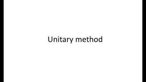 Class -IV Maths  Video -1  Ch-13 Unitary Method