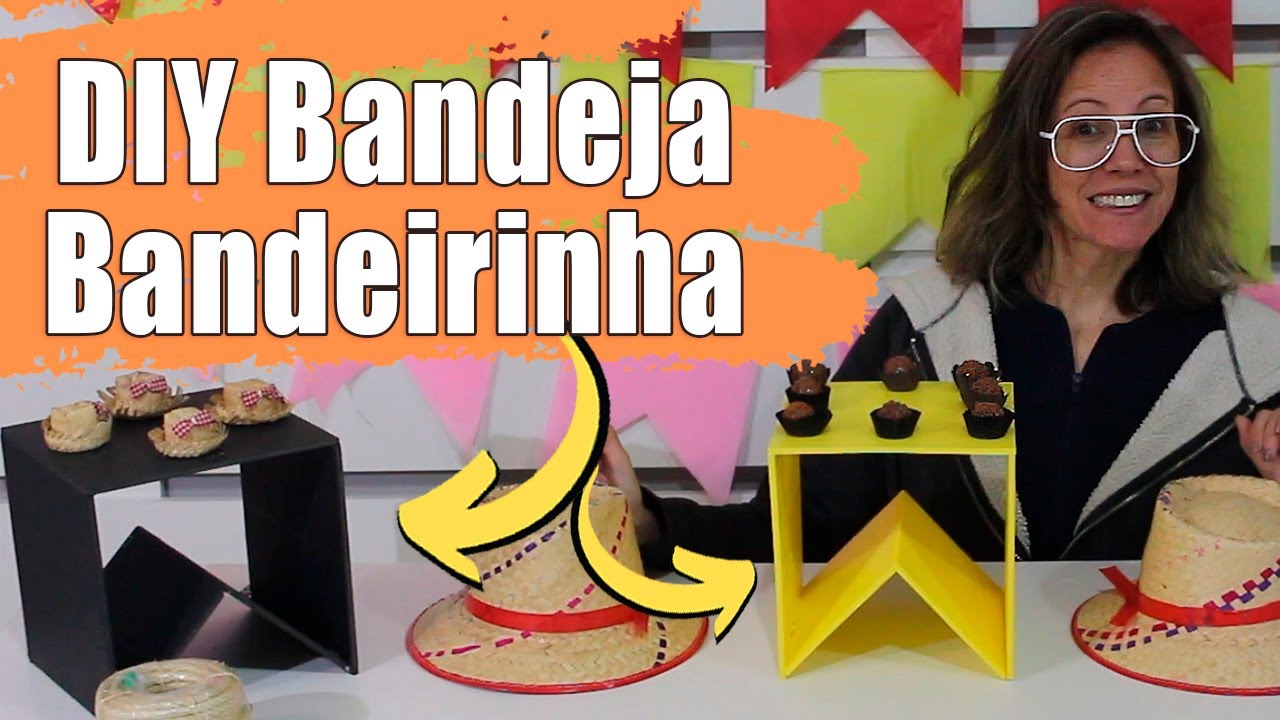 Como fazer Bandeja em formato de Bandeirinha - YouTube
