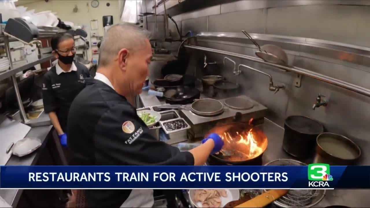 Restaurants train for active shooters - YouTube