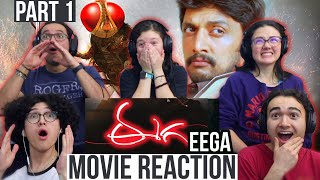 EEGA MOVIE REACTION! | Part 1 | SS Rajamouli | MaJeliv Indian Reactions | Why cheer for a fly?!