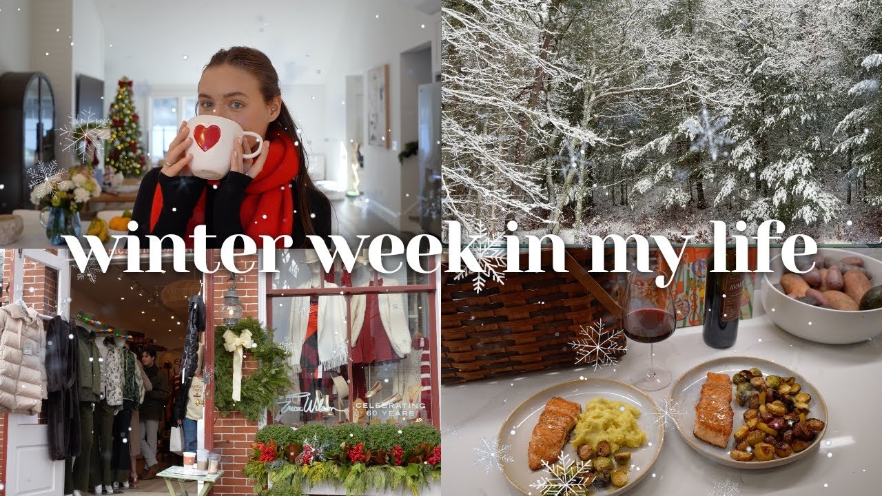 Влогмас | Первый снег, рождественская прогулка по Нантукету, ремонт дома, любимые рецепты ужина!