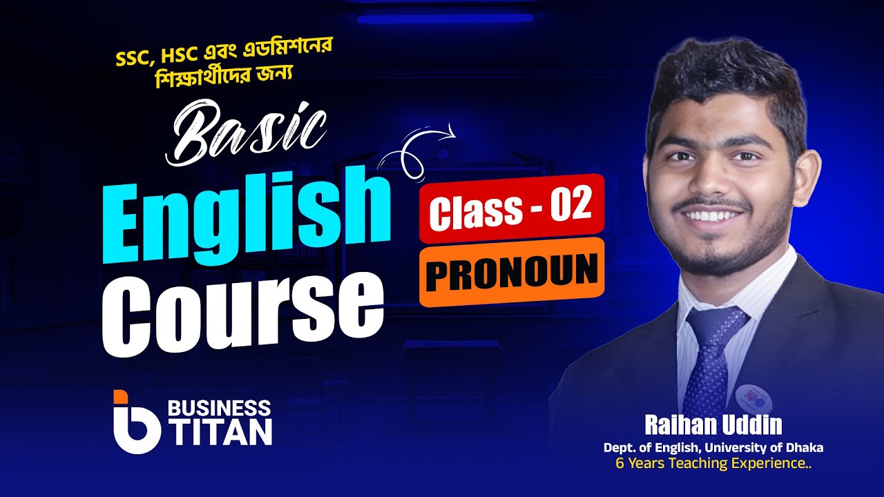 Basic English Course 2 📚 Basic English Course - Class 02: Pronoun - YouTube