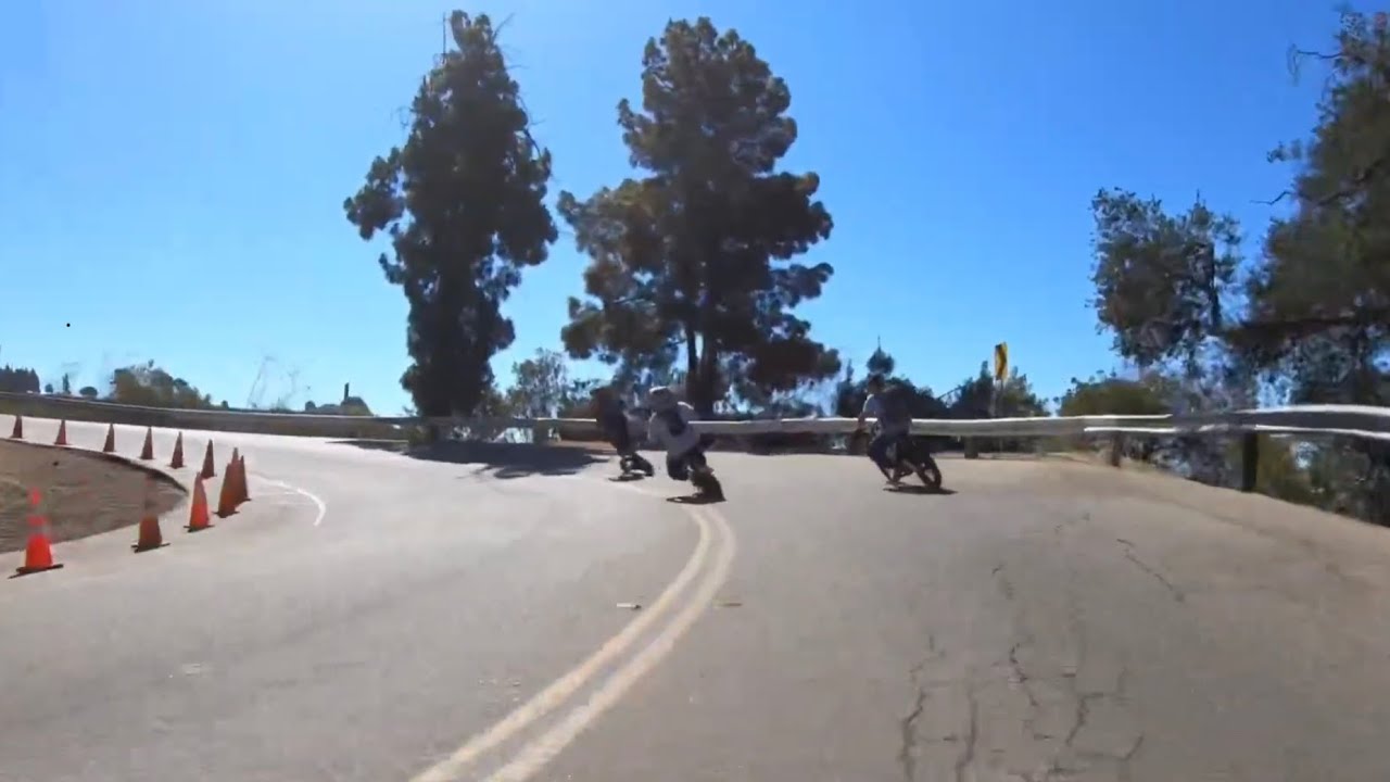 LAESK8 “Speed group” ride from Los Feliz Blvd up to Griffith Observatory via Western Canyon Road