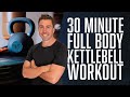 30 Minute Full Body KETTLEBELL workout with Kettlebell exercises for strength and weight loss