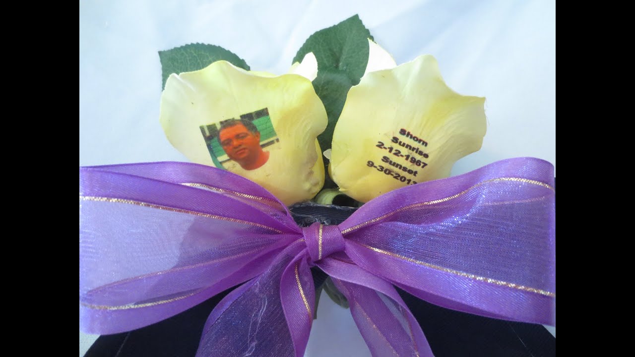 printing on flowers and make a corsage youtube