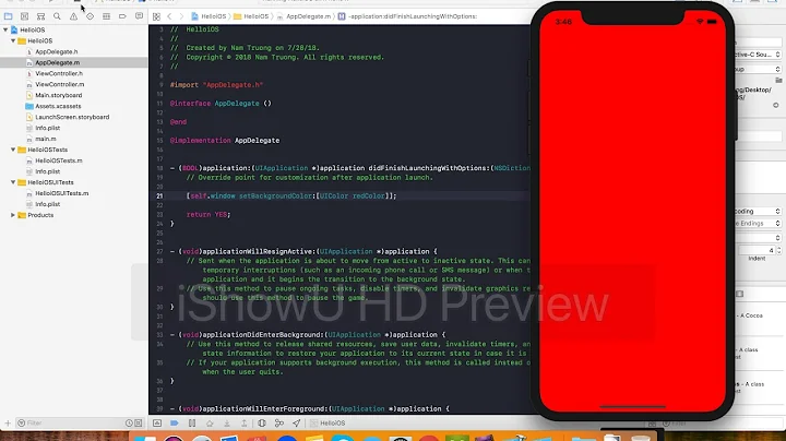 IOS DEV - Lesson 1: UILabel, UIButton với Objective C và XCode.