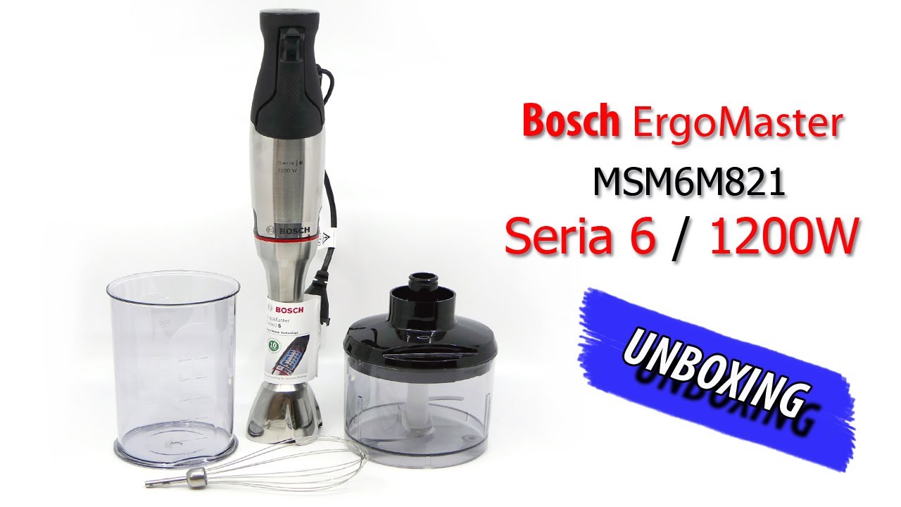 DESFACEM IMPREUNA ? UNBOXING - Bosch Seria 6 ErgoMaster MSM6M821, 1200W 