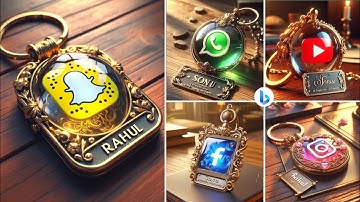How to create 3D Ai Key Chain for boys & girls Images | Bing image creator tutorial FREE | Bing Ai