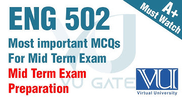ENG502 Introduction to Linguistics | Midterm Preparation | VU Gate