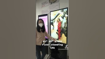 This video to show two floor standing android kiosk #digitalsignage #tech #lcd