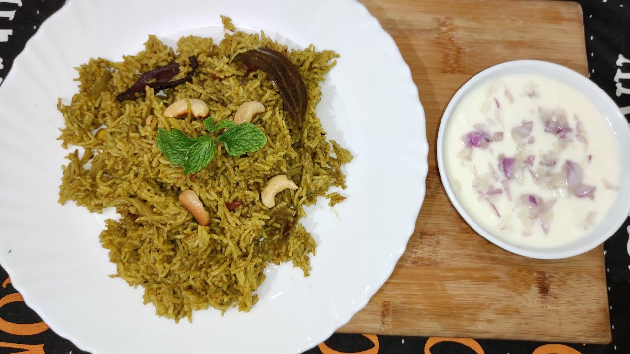 Pudina Rice Side Dish Vegetarian