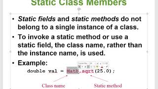 COSC 1437 - Chapter 6 - A Second Look at Classes and Objects Part A
