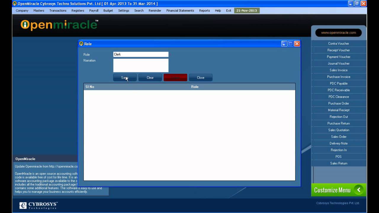 Role-OpenMiracle Free open source accounting software camera iphone 8 plus apk