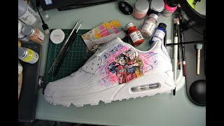 How to Customise Nike Air Max 90 Trainers with Portraits 'Back to the Future' Characters