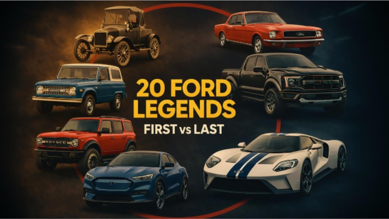 20 Most Popular Ford Cars | First vs Last