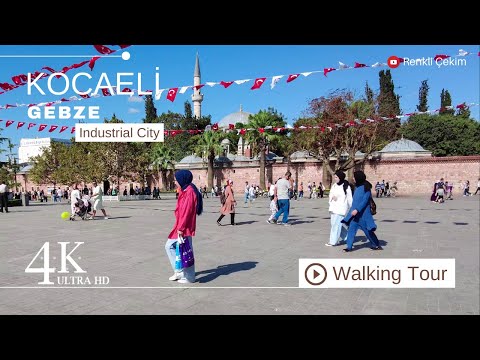 4K Kocaeli Gebze City Center Walking Tour | Turkey Walk 2023