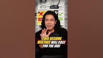 Interview Success: The Resume Mistake That Can Cost You the Job! | Sidd Ahmed