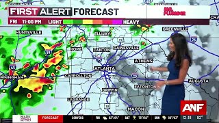FIRST ALERT: Several waves of rain in the forecast
