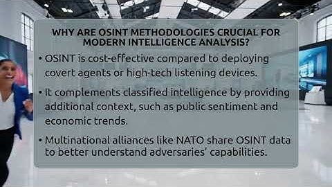 Why Are OSINT Methodologies Crucial For Modern Intelligence Analysis? - Tactical Warfare Experts