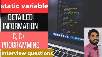 STATIC variable in c.... also discussed about Reinitialization concept