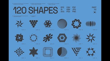 Download 120 Abstract Geometric Shapes Part 2 Stock Graphics