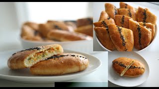 فطاير طرية ولذيذة بحشوة دجاج وحشوة خضار  Russian Piroshki